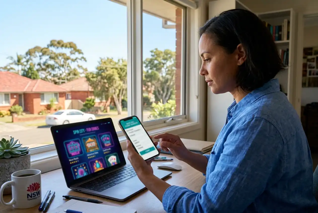 Person using an Australian banking app to initiate a PayID transfer on a smartphone