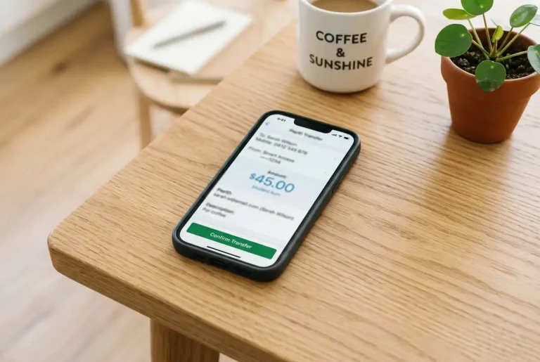 Low-stakes PayID casino deposit of ten dollars on a smartphone banking app