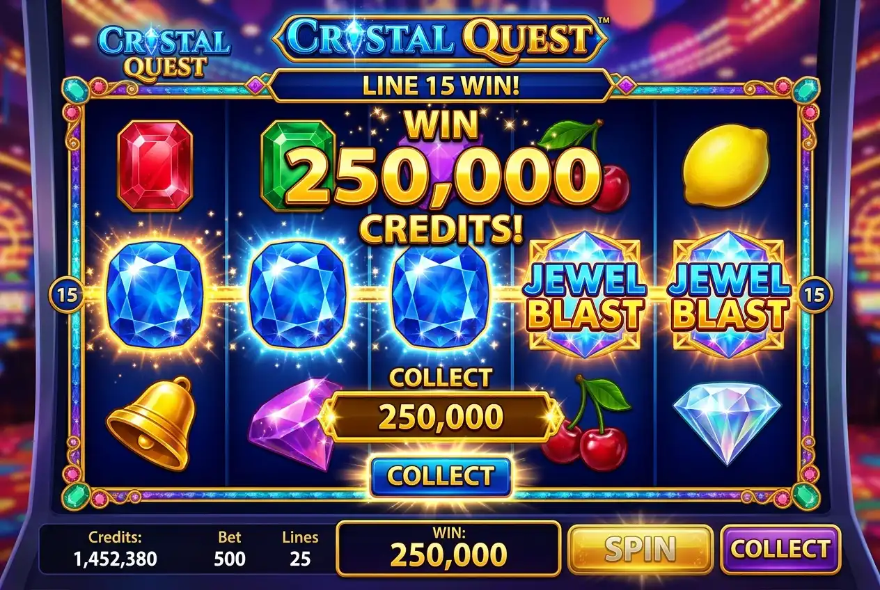 Online slot screen showing a winning symbol combination during bonus play
