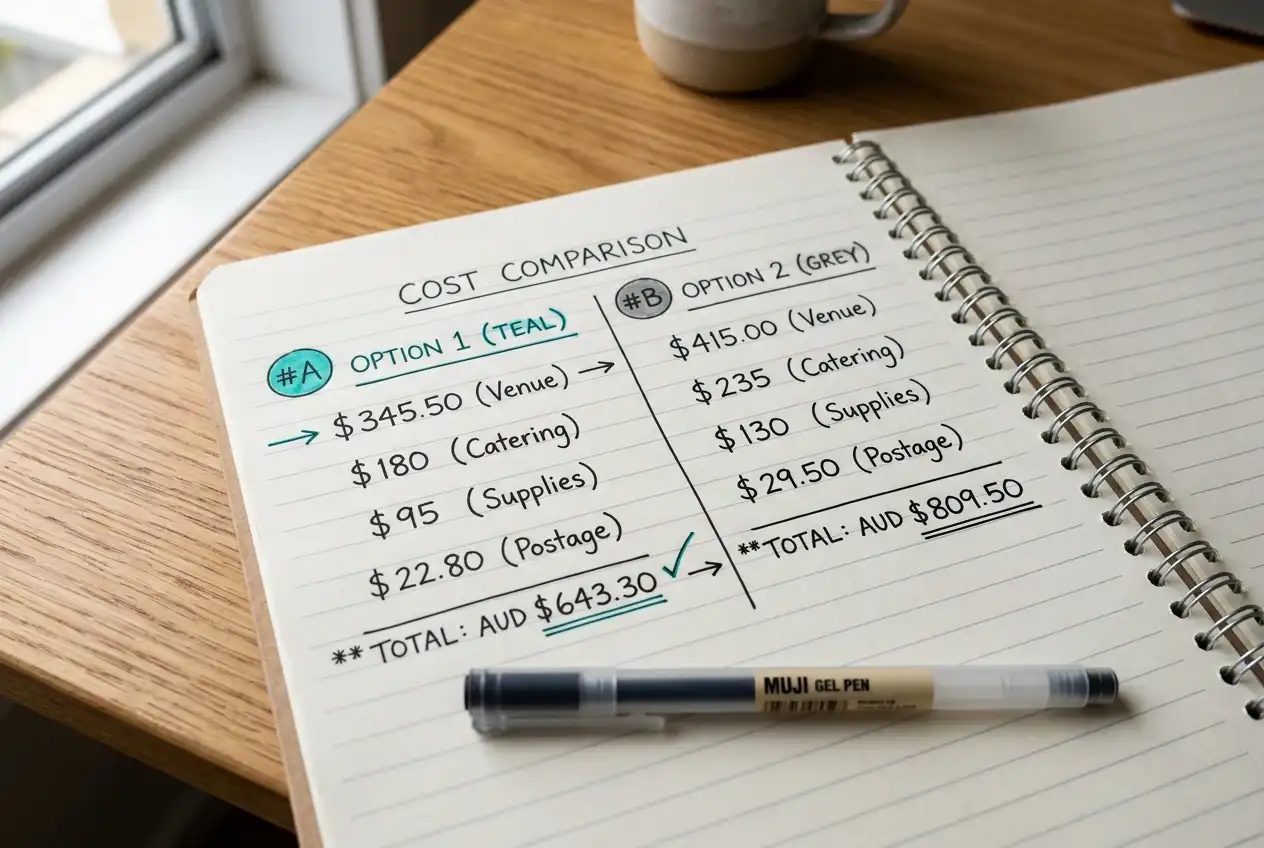 Fee structure comparison showing PayID zero-cost versus bank transfer charges