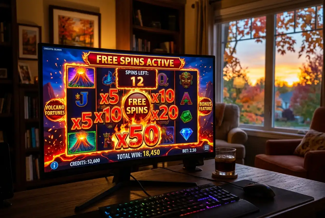 Modern five-reel video slot with an active bonus feature and multiplier display
